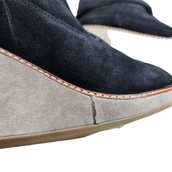 Kensie Women's Holliston Suede Cold Weather Wedge Boots - 10 - Picture 8 of 9